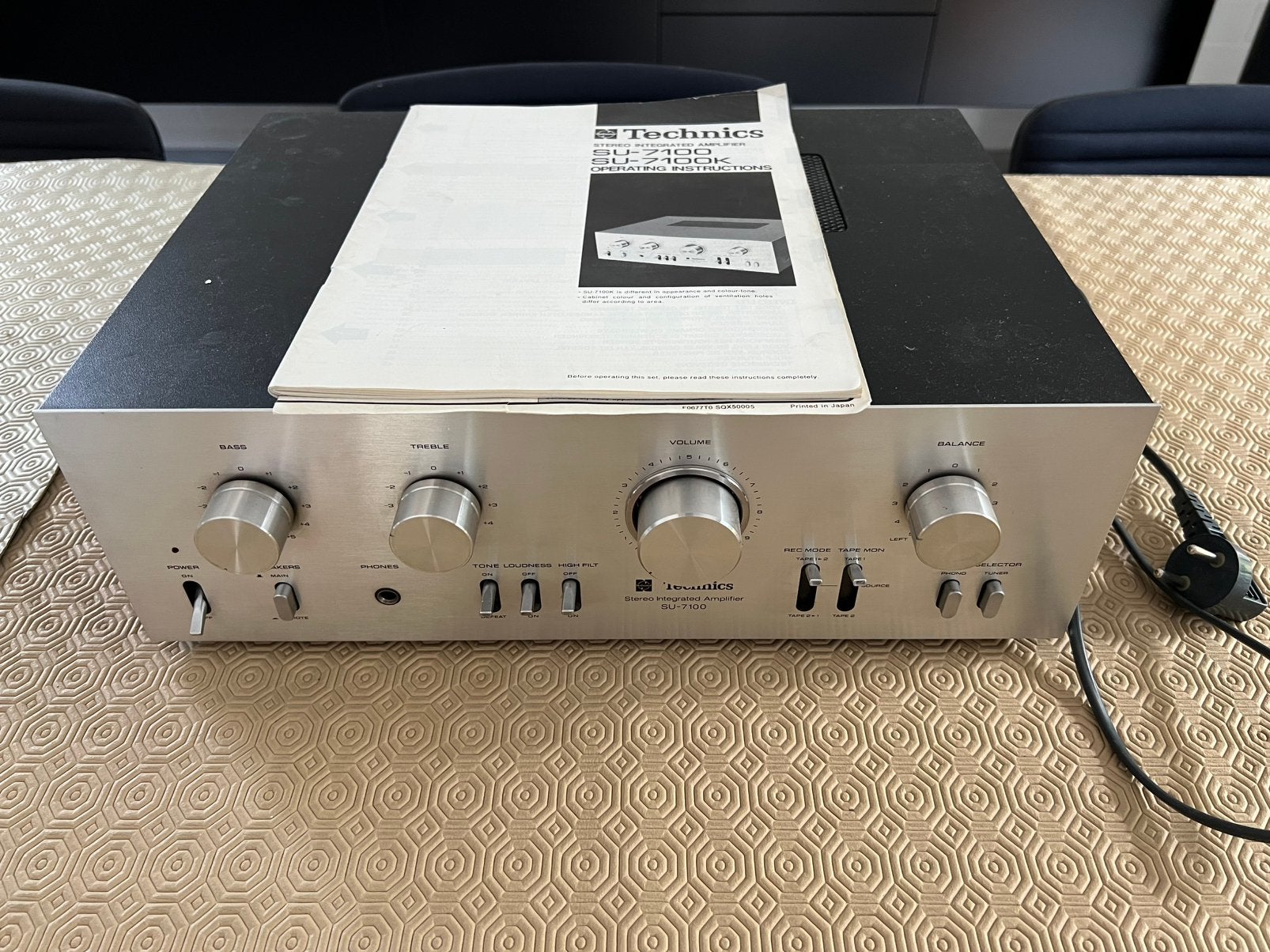 Technics SU-7100 versterker, TV, Hi-fi & Vidéo, Autres marques, Enlèvement, 120 watts ou plus, Stéréo