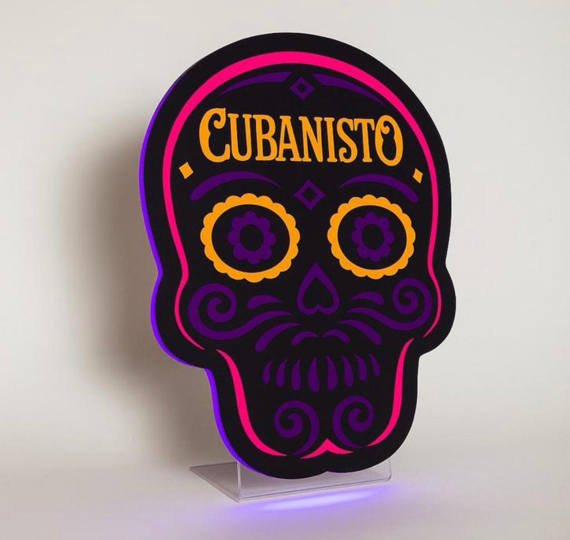 Cubanisto LED lichtbord – Rum Flavoured Beer – 44 x 34 cm, Enlèvement ou Envoi, Comme neuf