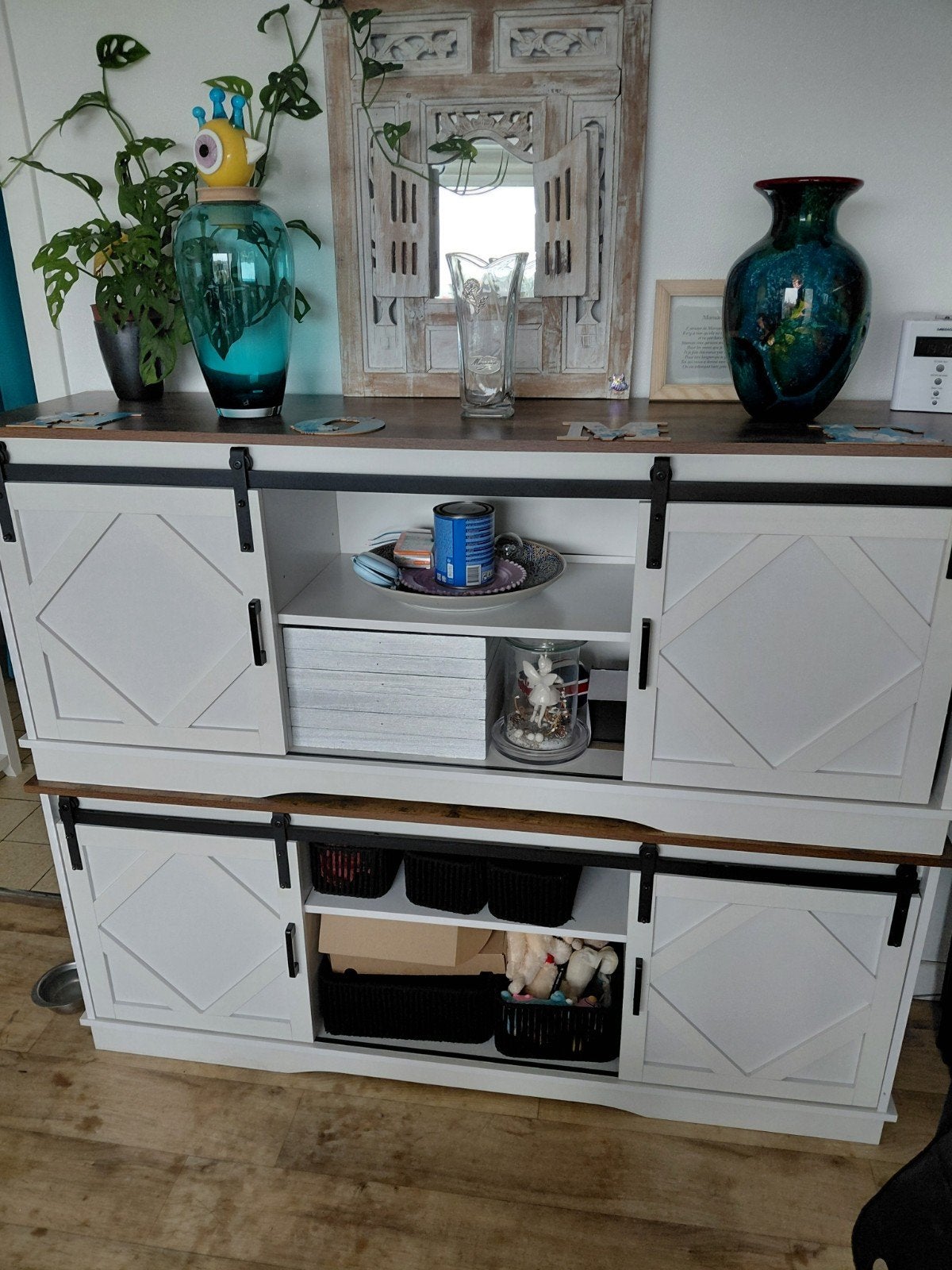 deux meubles tv, Maison & Meubles, Enlèvement, Comme neuf, 25 à 50 cm, 100 à 150 cm