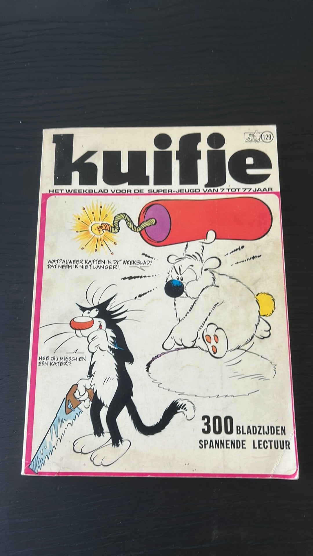 Vintage Kuifje weekblad nr 129, Boeken, Ophalen of Verzenden, Gelezen