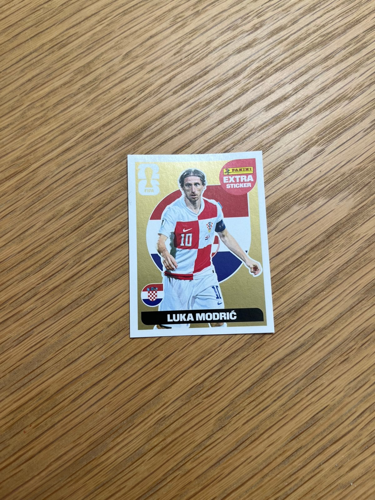 Autocollant supplémentaire pour panini doré Luka Modric, Enlèvement ou Envoi, Neuf, Autocollant