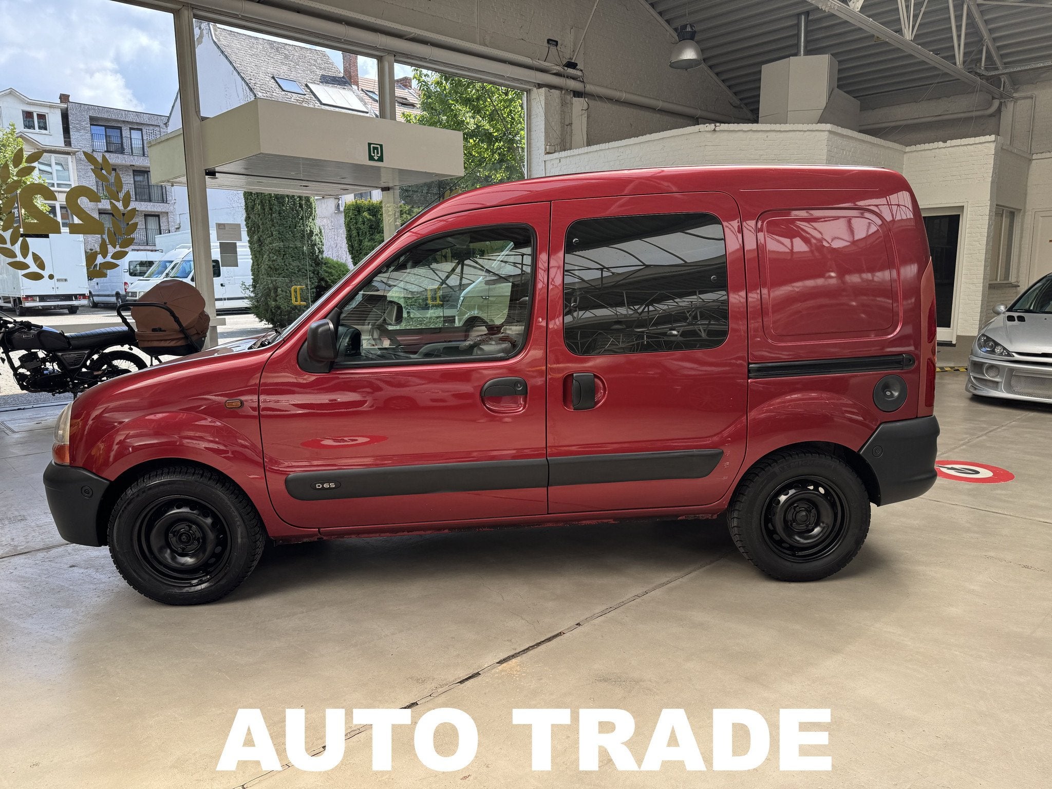 Renault Kangoo 1.9 DIESEL | LICHTE VRACHT | TREKHAAK | 1J GA, Autos, Rouge, Achat, 4 portes, Entreprise