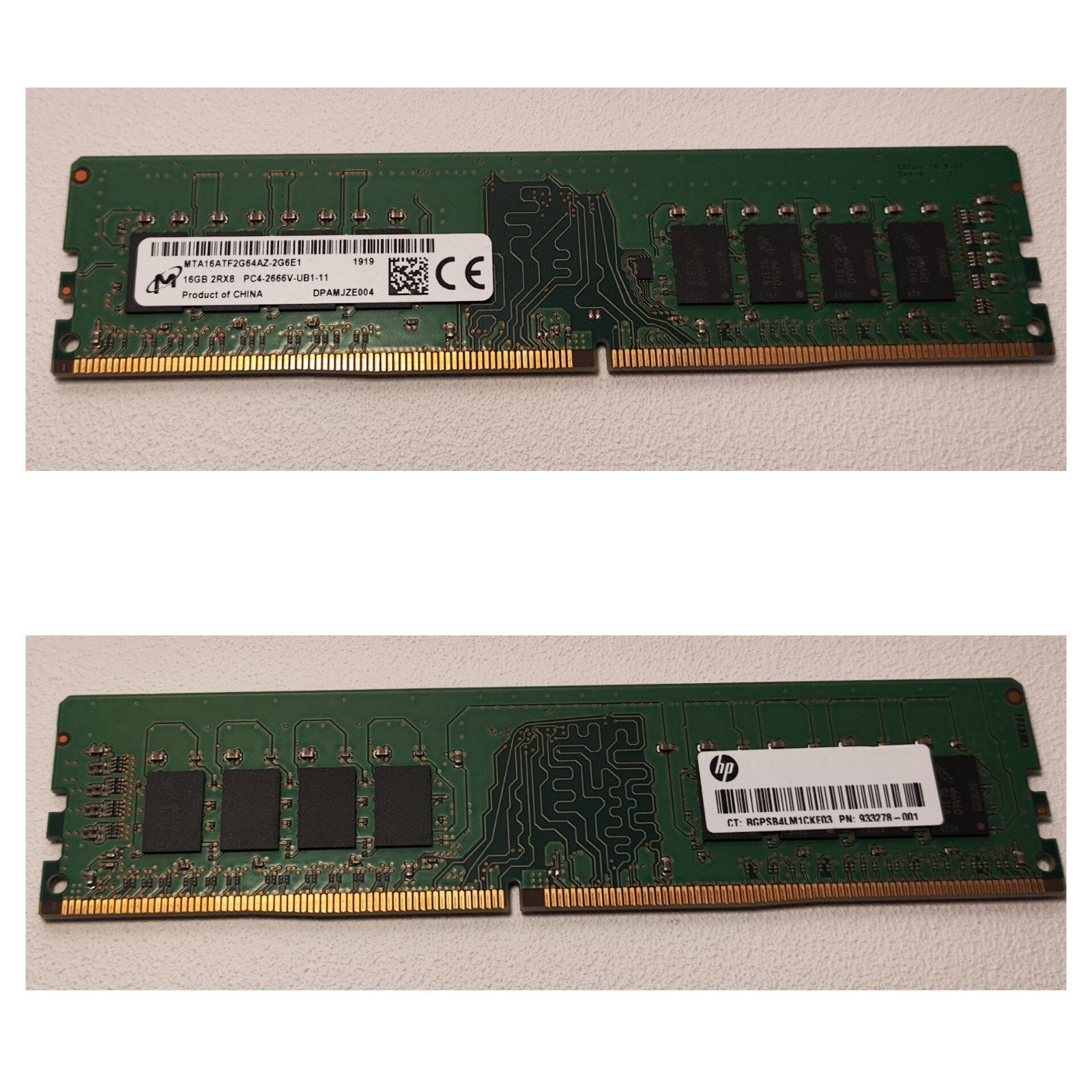 1x16 GB DDR4 2666 1,2v ramstick, Computers en Software, RAM geheugen, DDR4, Ophalen of Verzenden, Zo goed als nieuw, Desktop