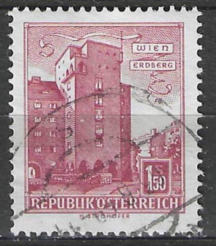 Autriche 1957/1965 - Yvert 872A - Monument ou édifice (ST), Timbres & Monnaies, Timbres | Europe | Autriche, Envoi, Affranchi