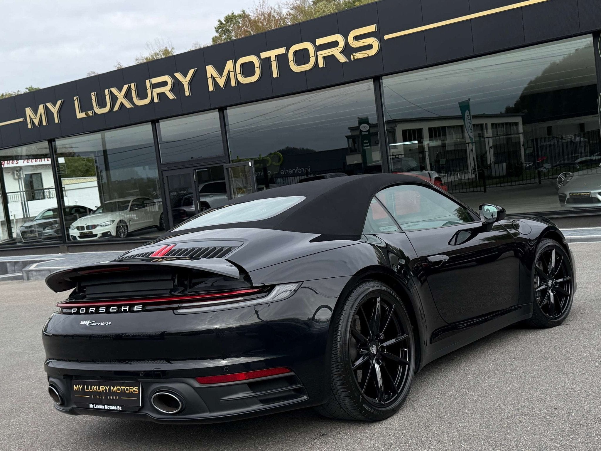 Porsche 992 Carrera 2 Cabriolet 3.0 Bi-Turbo Pdk 385 Cv Blac, Auto's, Automaat, 4 zetels, Achterwielaandrijving, Gebruikt