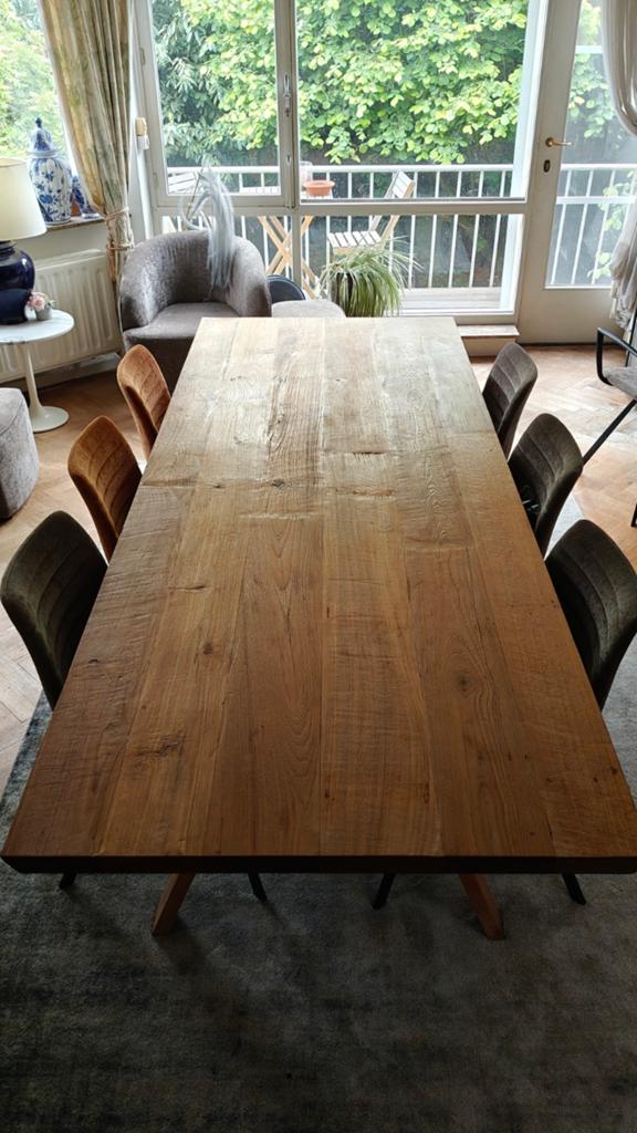 Exclusieve eettafel voor 8 / massieve teak, Ophalen