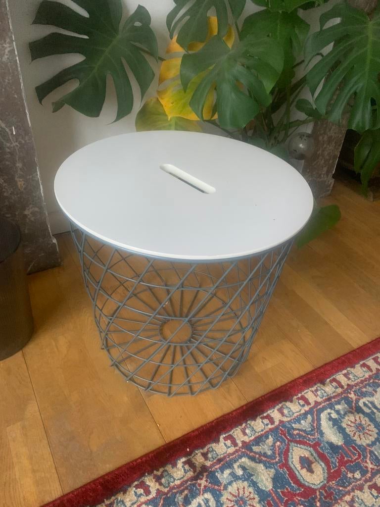 Bijzet tafel/ Opbergland, Enlèvement, Comme neuf, Rond