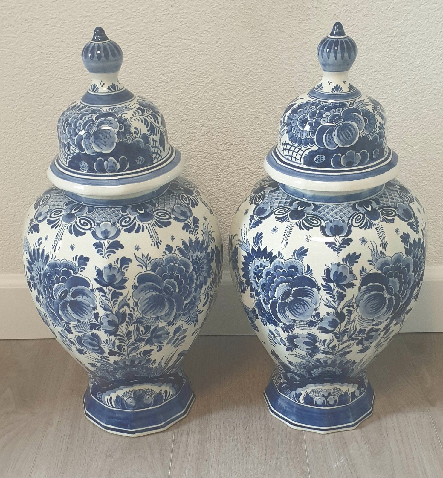 Delfts Blauw vazen, Antiek en Kunst, Antiek | Vazen, Ophalen of Verzenden