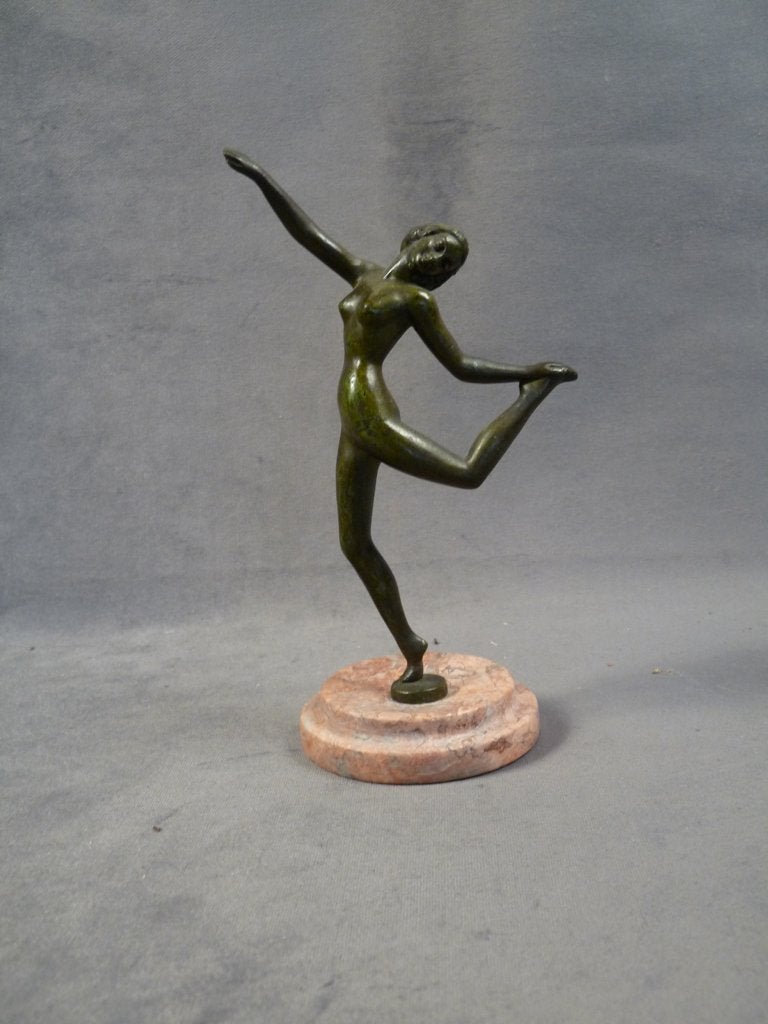 Figurine Art Déco Bronze nu, Enlèvement ou Envoi