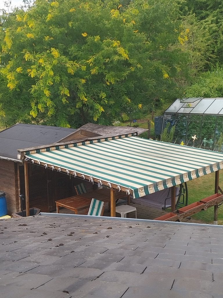 auvent pour terrasse, Caravanes & Camping, Auvents, Enlèvement, Utilisé