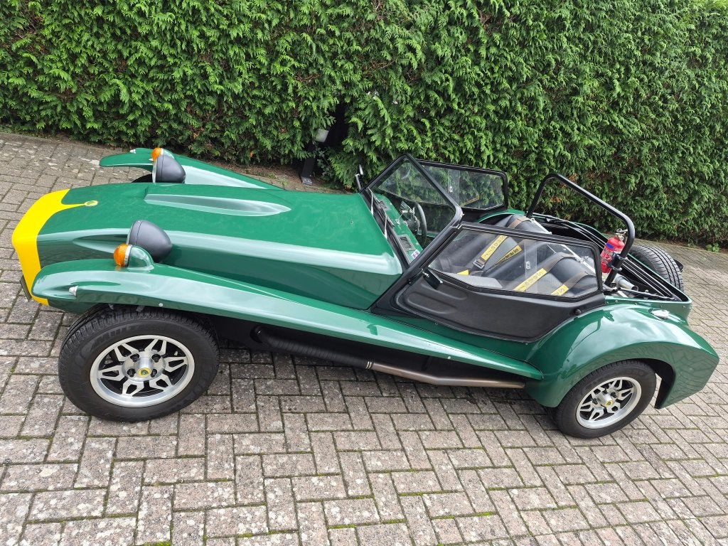 Lotus Seven S4 RHD 1973 met twin cam motor, Auto's, Achterwielaandrijving, 4 cilinders, Leder, Handgeschakeld