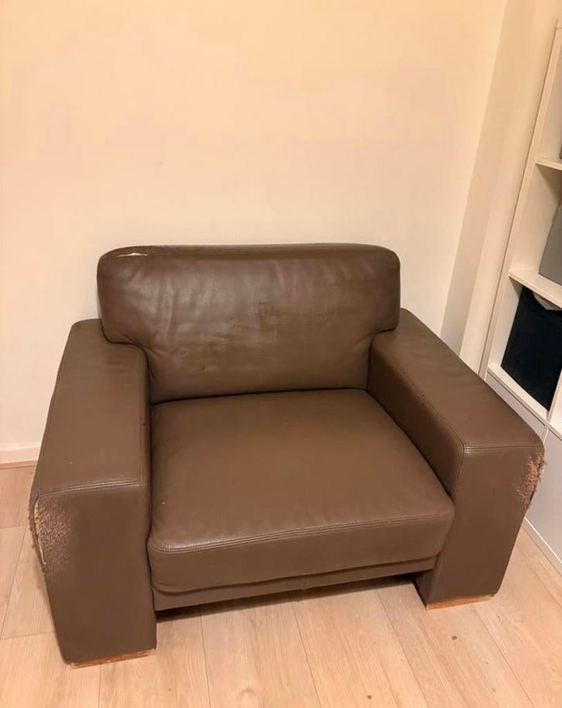 Zetel sofa, Huis en Inrichting, Fauteuils, Ophalen, Gebruikt