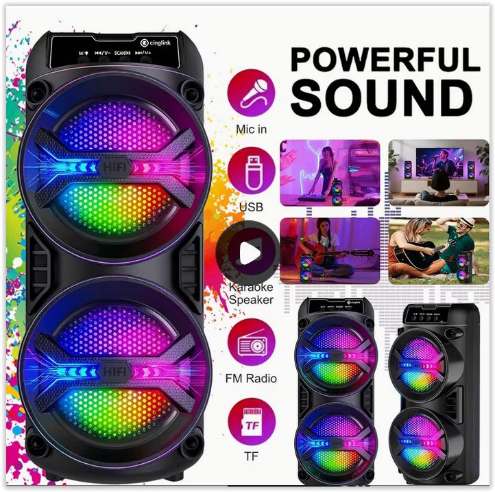 Haut-parleur Bluetooth Portable Extérieur avec L, Enlèvement ou Envoi, Bluetooth, Neuf