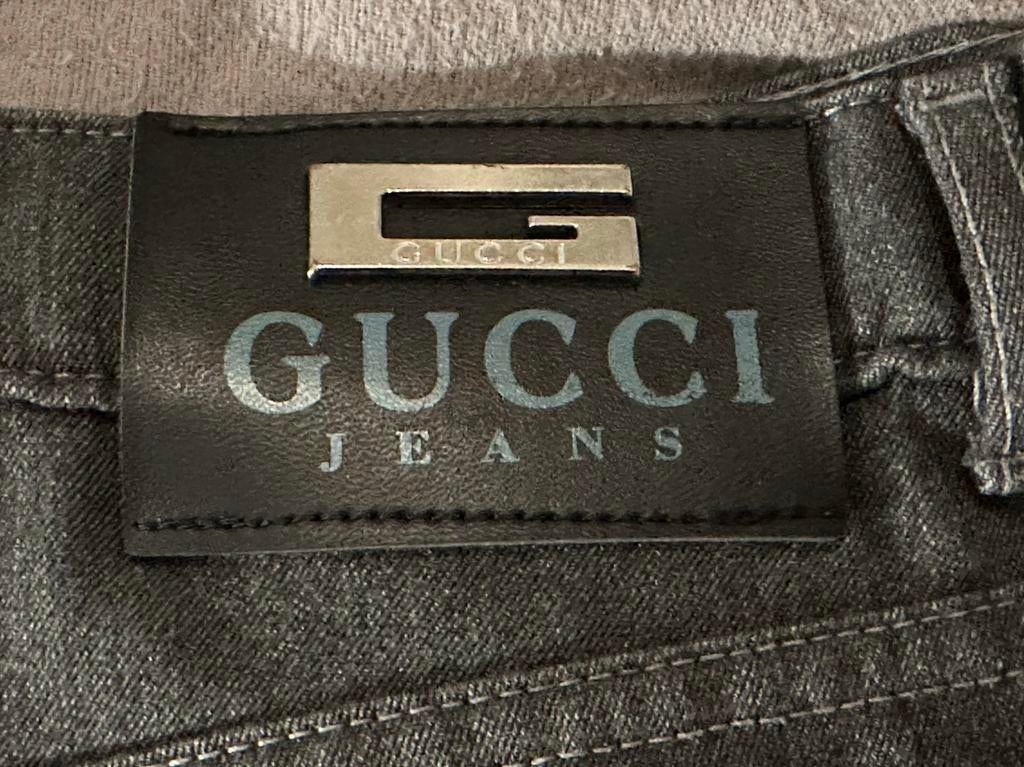 Chino Gucci exclusif en parfait état, Enlèvement ou Envoi, Comme neuf, Taille 56/58 (XL), Gris