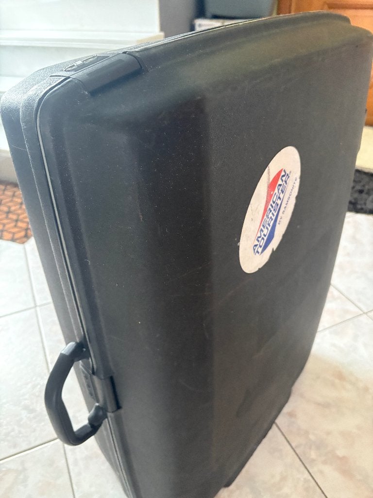 2 reiskoffers blauw & zwart, Handtassen en Accessoires, Koffers, Ophalen, Hard kunststof, 45 tot 55 cm, Zo goed als nieuw