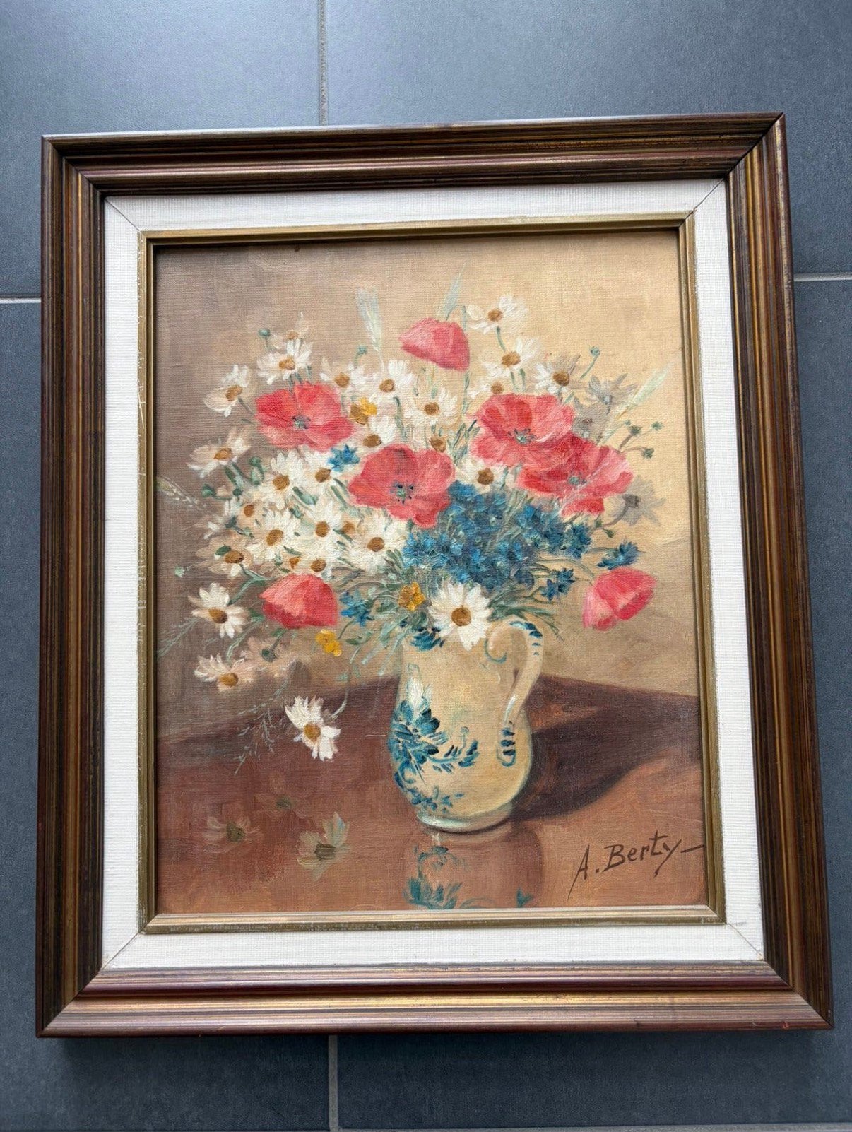 Schilderij van Anne Berty, Antiquités & Art, Enlèvement, Toile
