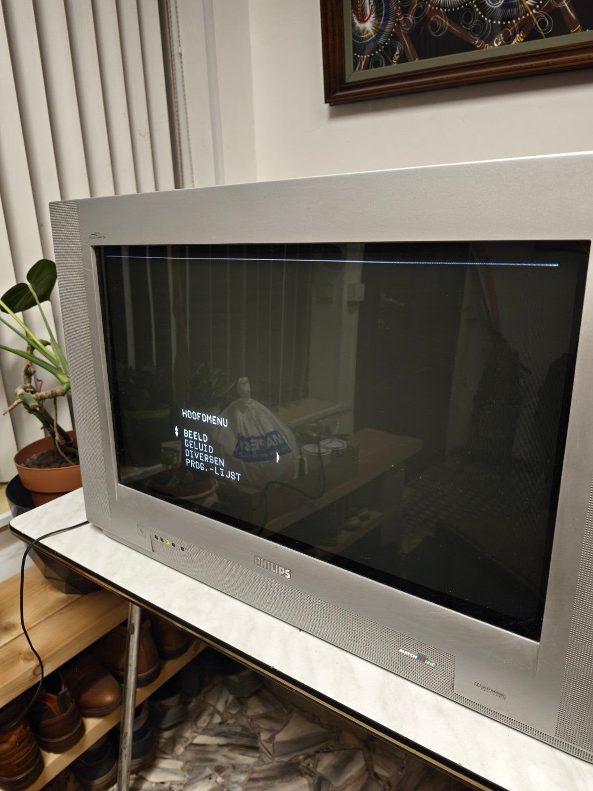 Philips CRT TV (gratis), Audio, Tv en Foto, Ophalen, Gebruikt, Philips