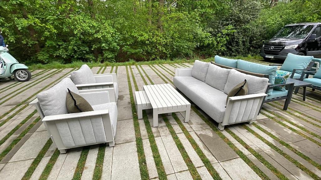 Tuinmeubels, Tuin en Terras, Ophalen, 5 zitplaatsen, Bank, Loungeset