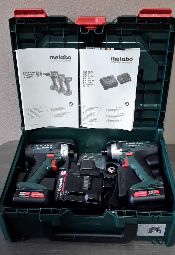 Metabo Combo Set Accumachines 12V ( NIEUW ), Doe-het-zelf en Bouw, Ophalen of Verzenden, Nieuw