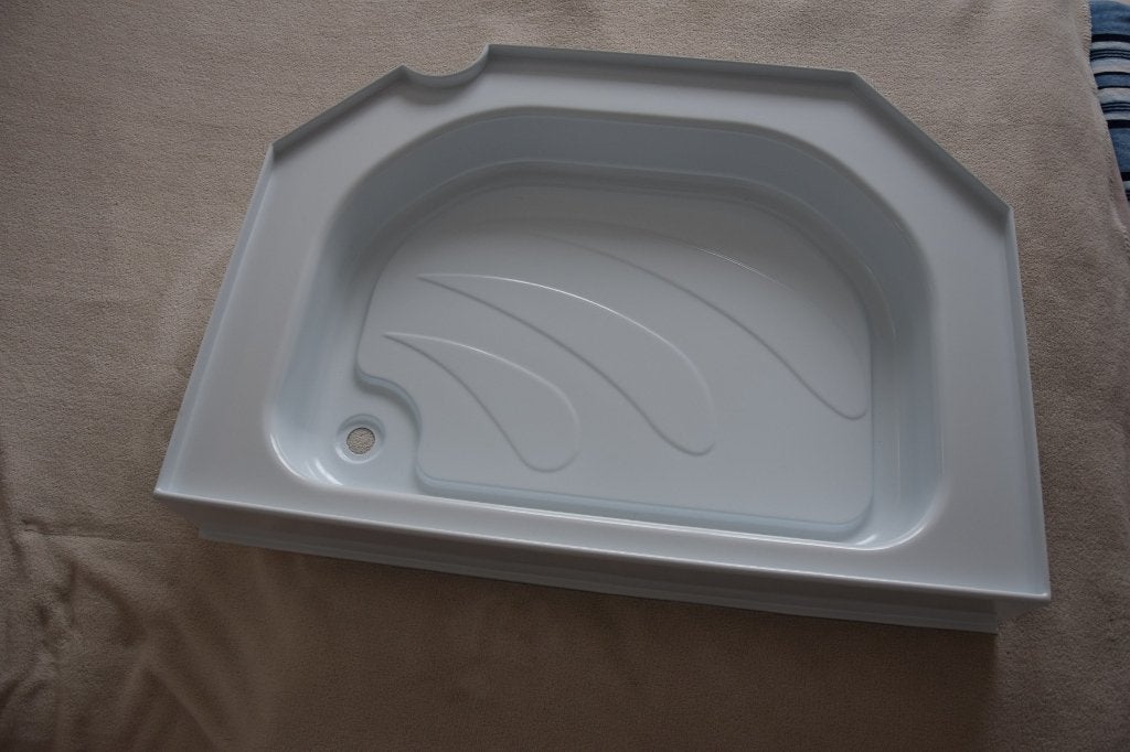Nouveau receveur de douche en PVC blanc à vendre ., Caravanes & Camping, Caravanes Accessoires, Enlèvement, Neuf