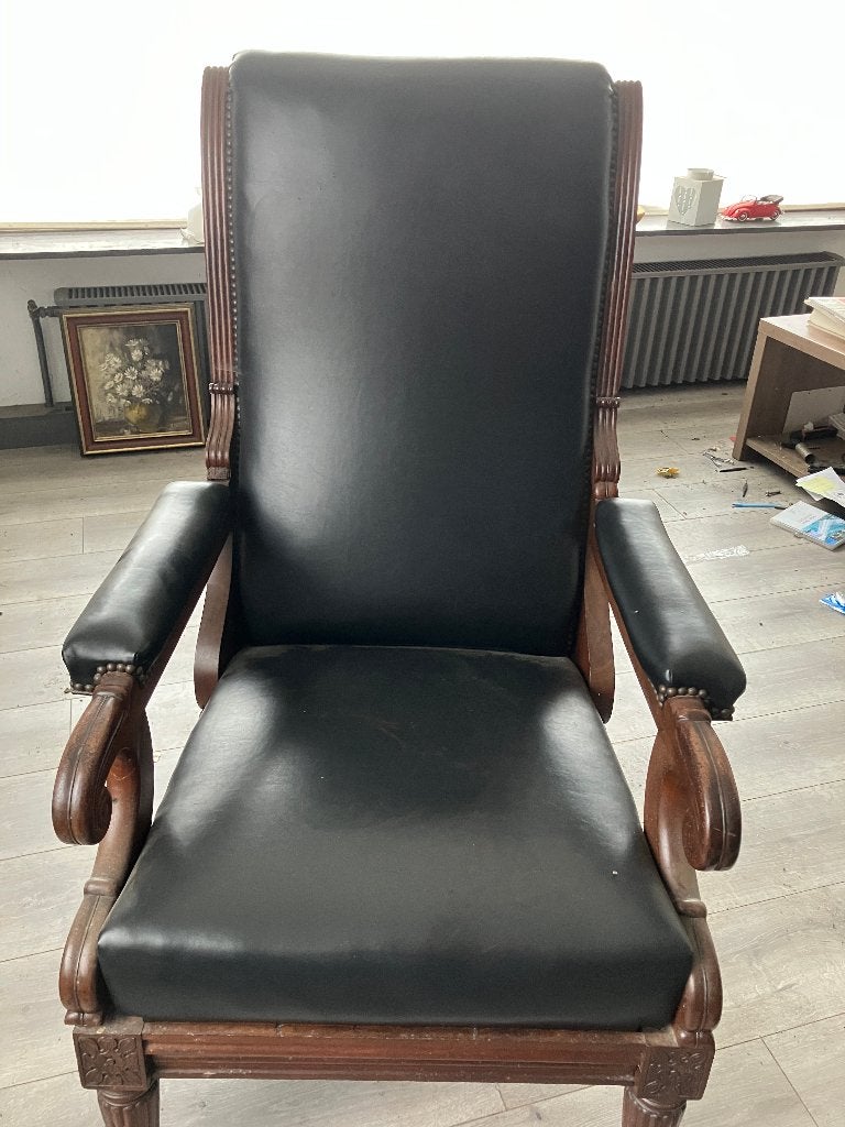 Chaise longue à roulettes noire., Enlèvement