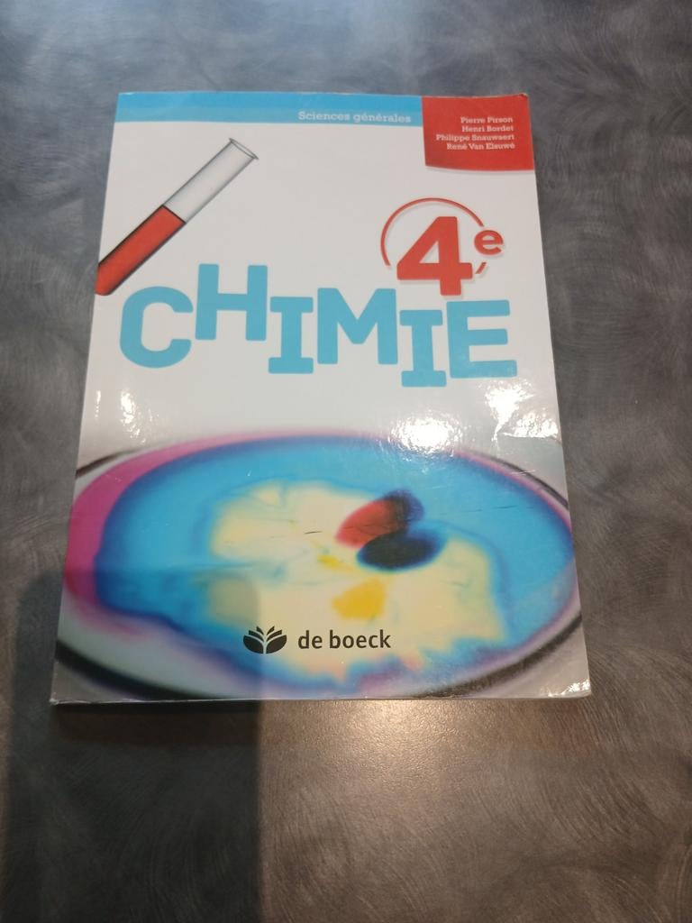 Manuel  de CHIMIE 4éme, Chimie