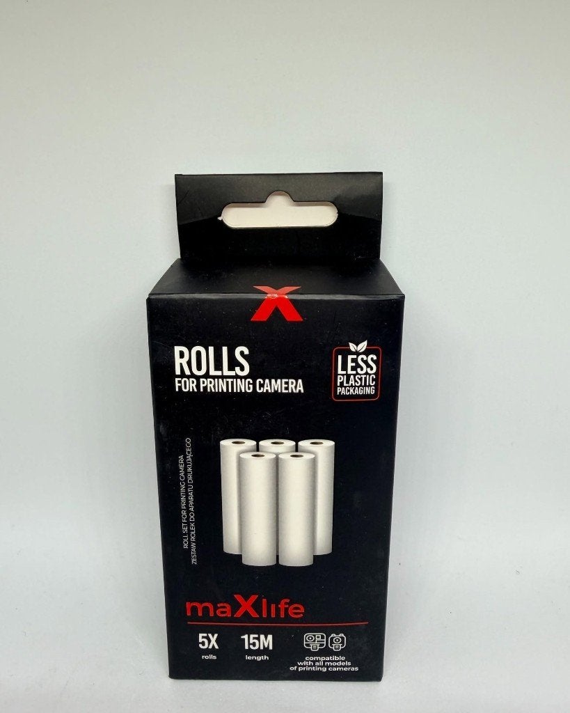 ROULEAUX DE PAPIER POUR CAMÉRA À IMPRESSION MAXLIFE, Neuf, Ruban d'imprimante, Enlèvement ou Envoi, Info@telforceone.pl