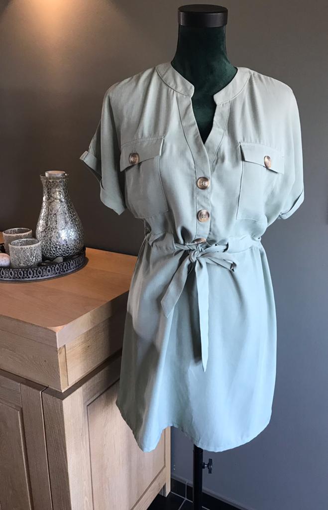 Jurk maat S (kan tot maat L), Kleding | Dames, Jumpsuits, Ophalen of Verzenden, Nieuw, Maat 36 (S), Groen