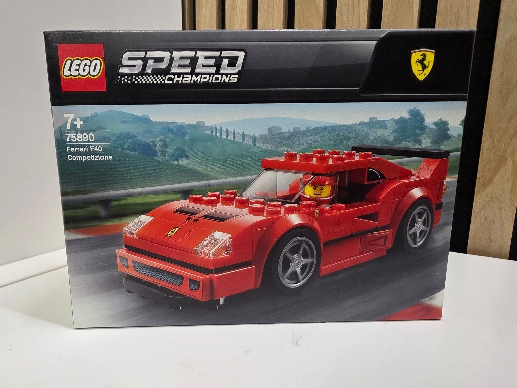 75890 – LEGO Speed Champions Ferrari F40 Competizione, Ophalen, Lego, Nieuw, Speed Champions