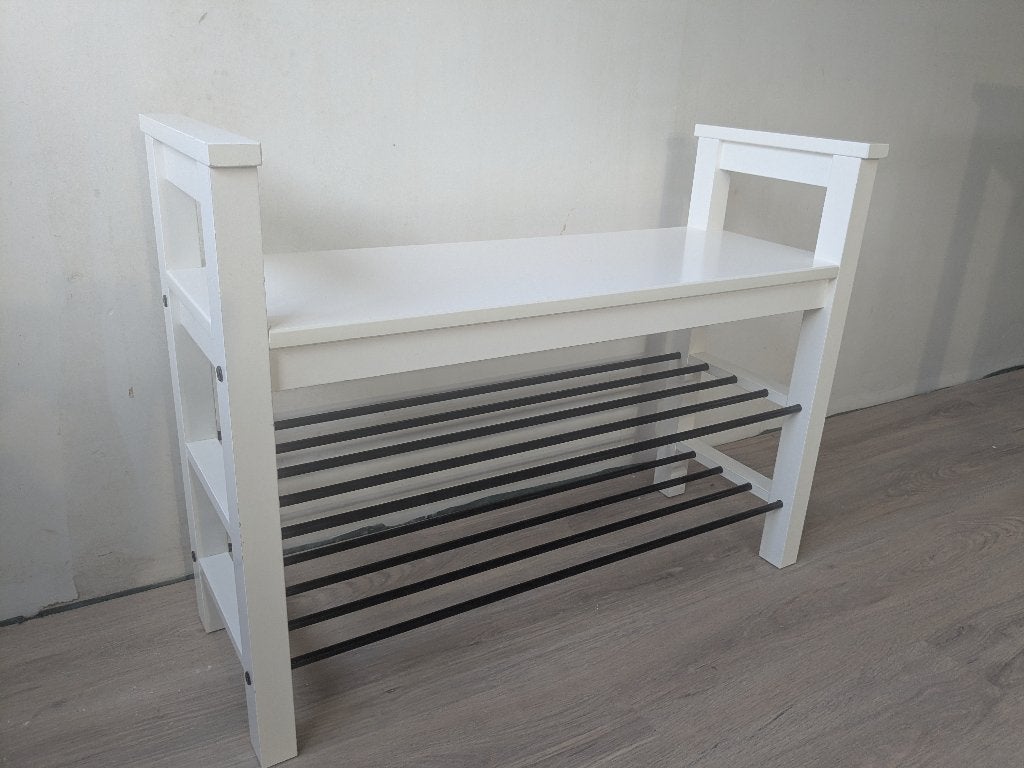Banc avec étagère à chaussures, Hemnes Ikea, Maison & Meubles, Enlèvement ou Envoi, Comme neuf