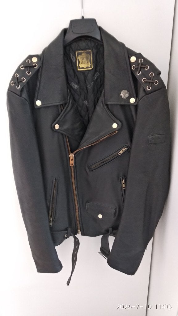 veste moto en cuir, Femmes, Manteau | cuir, Enlèvement, Neuf, sans ticket