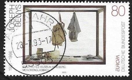 1 Postzegel Europa – Hedendaagse kunst Duitsland 1993, Ophalen of Verzenden, 1990 tot heden, Gestempeld