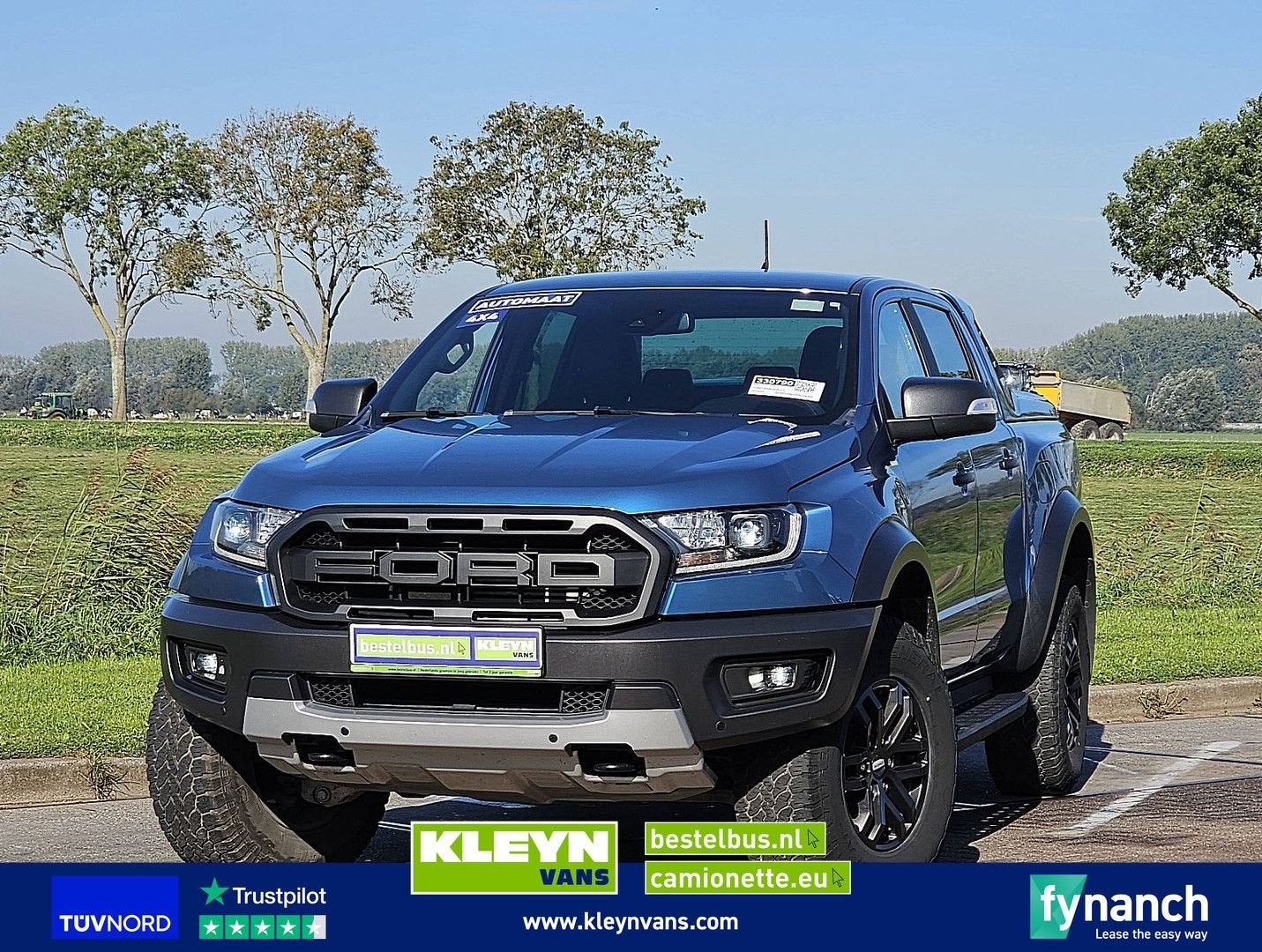 Ford RANGER 2.0 RAPTOR Automaat 4x4 SideSteps Trekhaak 1e Ei, Auto's, Automaat, Blauw, Bedrijf, Diesel
