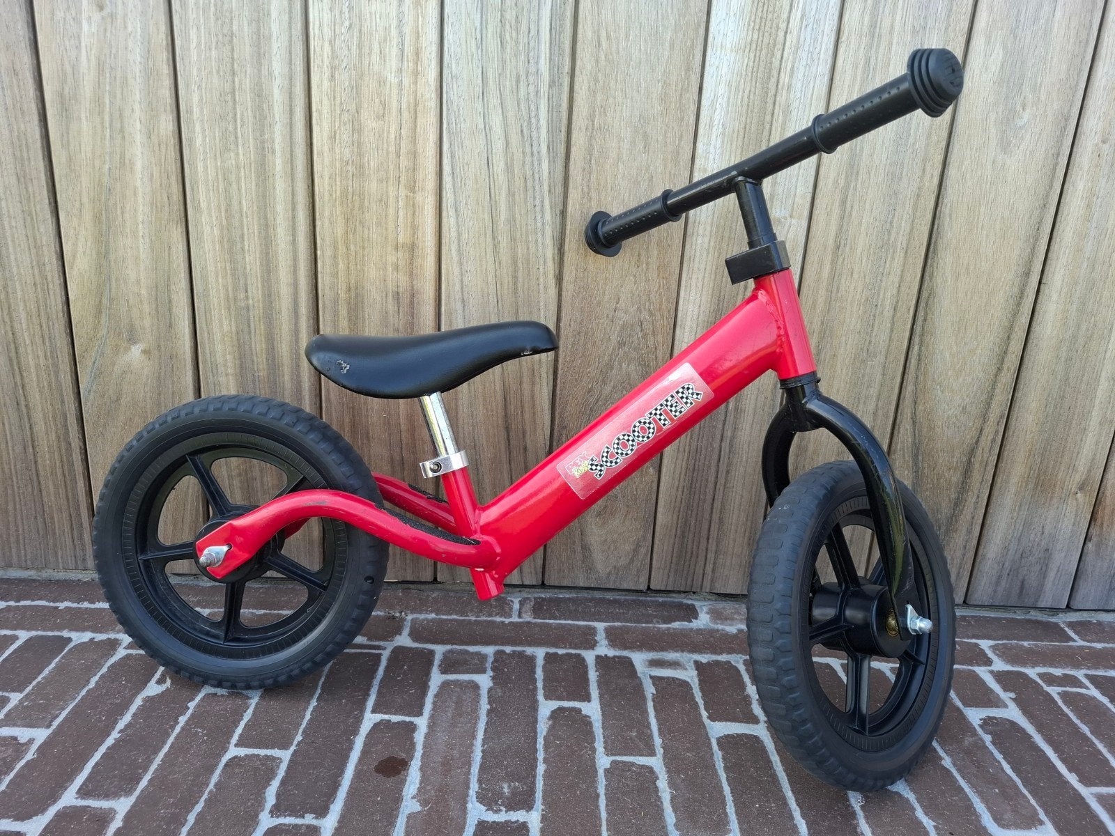 Loopfietsje PexKids scooter rood, Enlèvement, Utilisé, Vélo d'équilibre