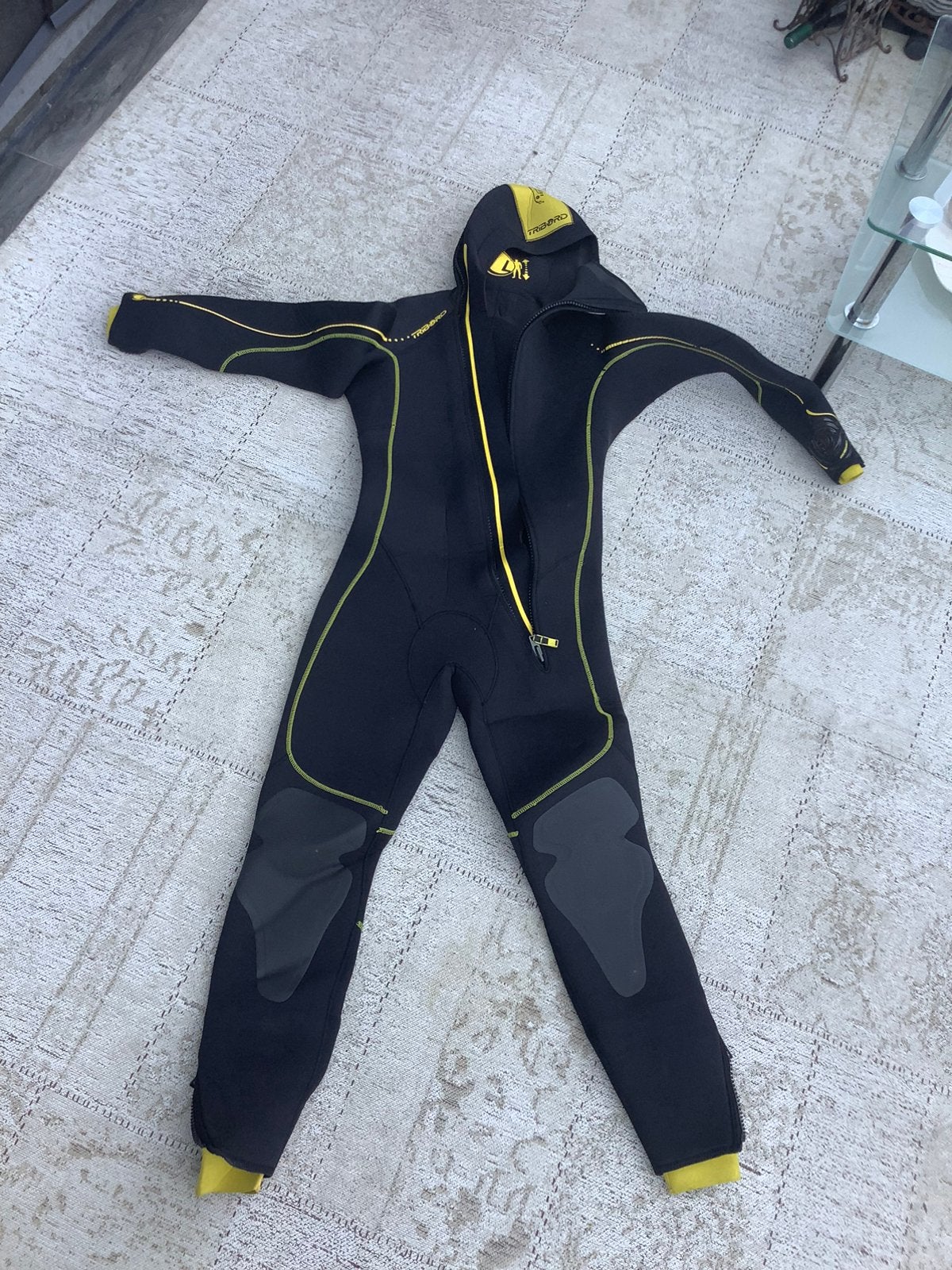 Duikpak Tribord met kap 7mm Maat L als nieuw, Watersport en Boten, Ophalen, Zo goed als nieuw