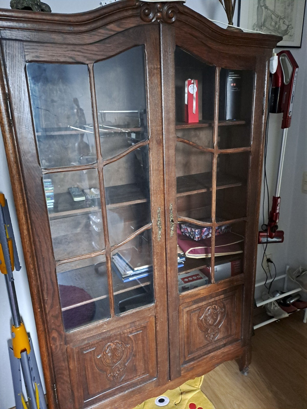 Houten Vitrinekastje, Huis en Inrichting, Kasten | Boekenkasten, Ophalen