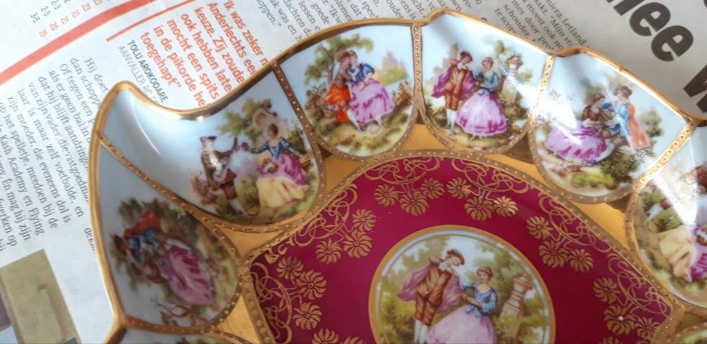Plat en porcelaine D.W. Porzellan., Antiquités & Art, Enlèvement