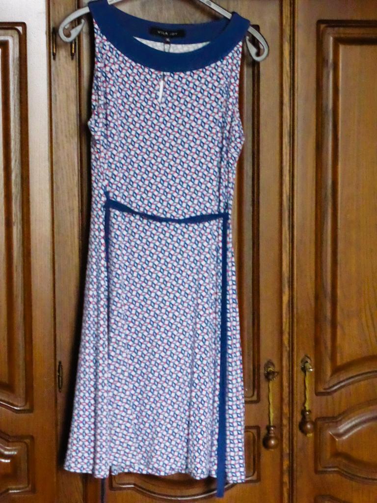 Nieuw - Kleed/Jurk - Vila Joy - XL - Mouwloos - Prijskaartje, Kleding | Dames, Ophalen, Blauw, Maat 46/48 (XL) of groter, Nieuw