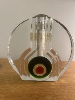 Verre Bullseye Walter, Antiquités & Art, Vase, Massif, Autres matériaux, Enlèvement