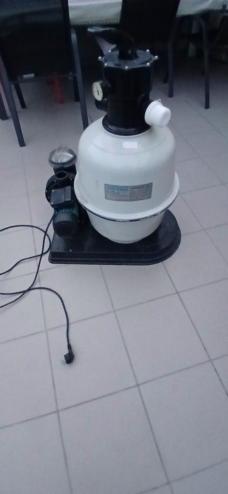 Zwembad pomp, Ophalen, Filter