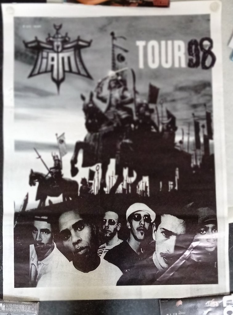 Affiche IAM Tour 97, Muziek en Instrumenten, Overige Muziek en Instrumenten, Ophalen of Verzenden, Gebruikt