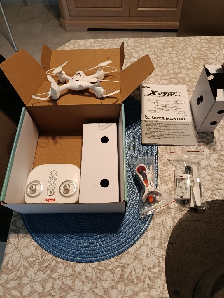 Drone-Ongebruikte Loolinn X23W cameradrone—2 batterijen, FPV, Audio, Tv en Foto, Ophalen, Overige merken, Extra accu('s), Nieuw