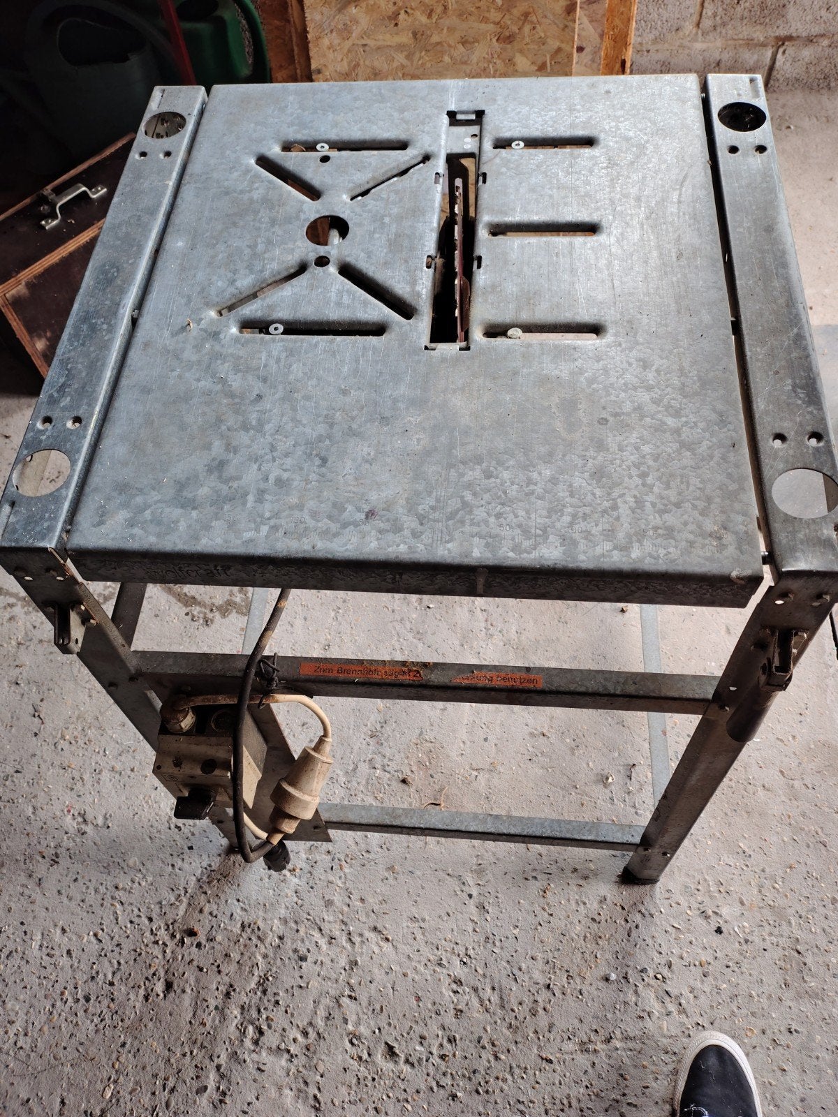 zaagtafel, Ophalen