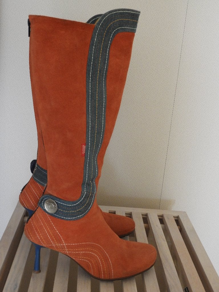 MISS SIXTY laarzen - volledig leder - mt 41, Enlèvement ou Envoi, Miss sixty, Porté, Bottes hautes