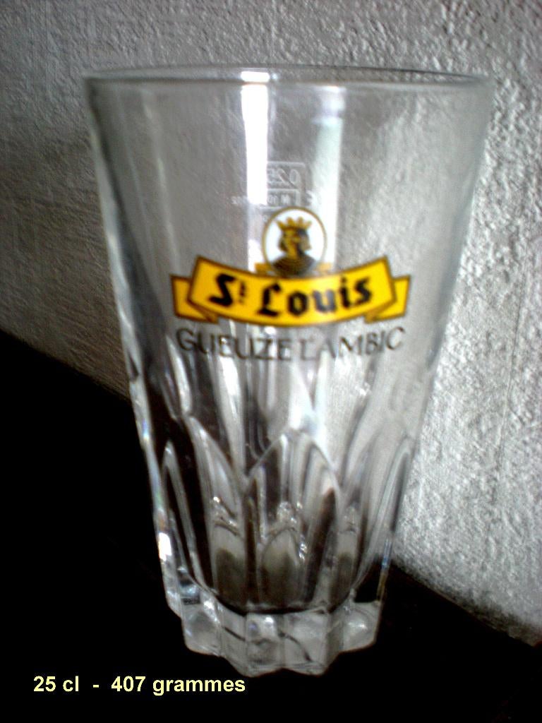 St Louis Gueuze lambic  25cl   407g, Ophalen of Verzenden, Zo goed als nieuw, Glas of Glazen