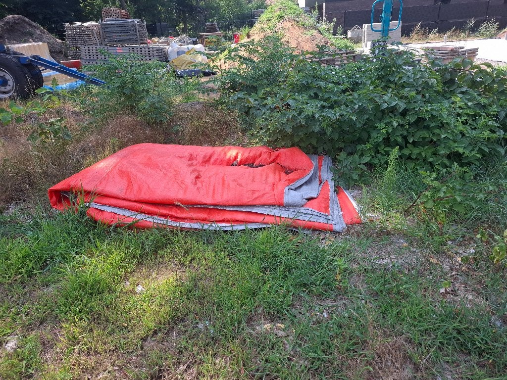 Isolerend afdekzeil, Enlèvement, Utilisé