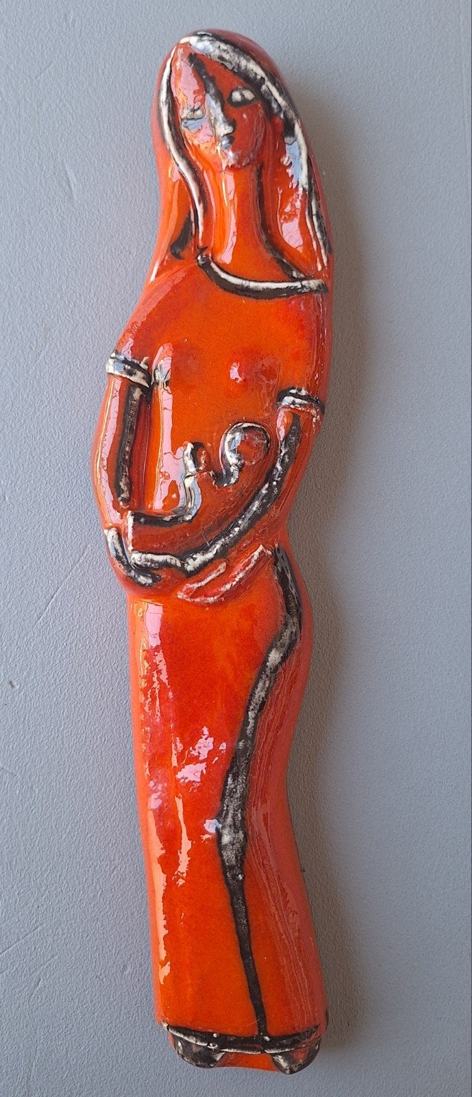 keramische Muurbeeld - Madonna, Ophalen of Verzenden