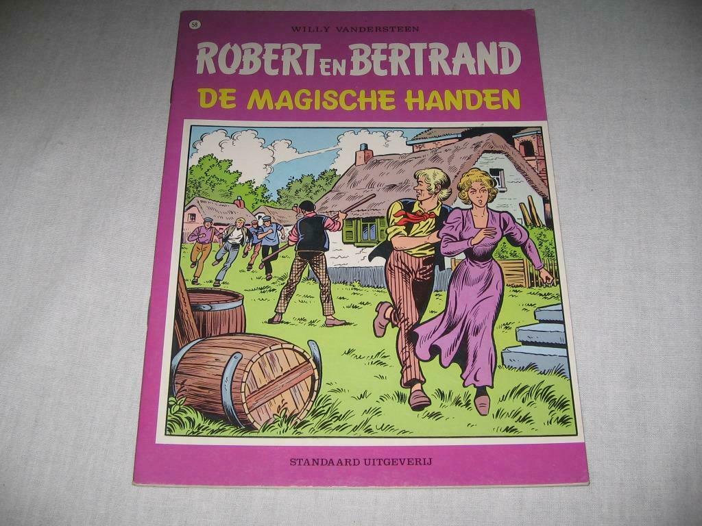 Robert en Bertrand nr 58 :  De magische handen - EERSTE DRUK, Une BD, Envoi, Comme neuf