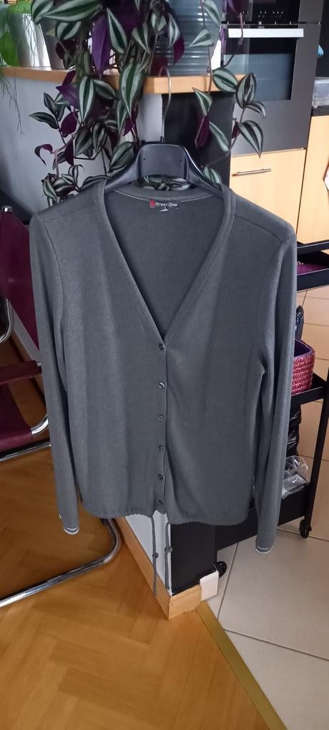 Cardigan. 36/38. STREET ONE, Ophalen of Verzenden, Zo goed als nieuw, Grijs