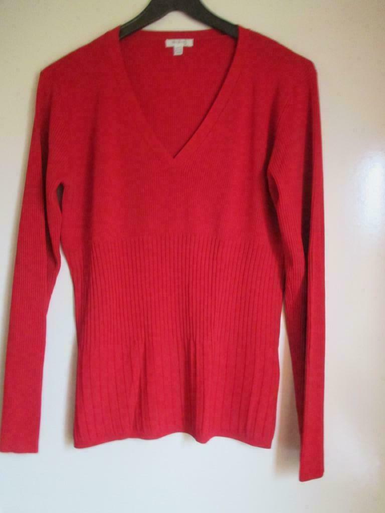 Geribde rode trui van UN1DEUX2TROIS3 M NIEUW, Kleding | Dames, Ophalen of Verzenden, Nieuw, Maat 38/40 (M)